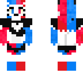 female kitsune red&blue