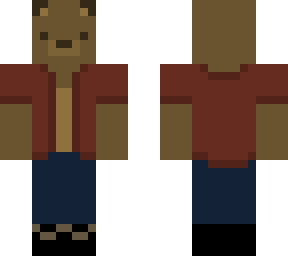 bear in button up