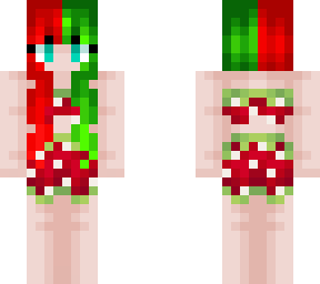 berry- red and green strawberry girl