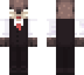 otter in a suit