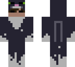 tuxedo minecaft cat onsie
