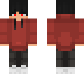 guy red hoodie