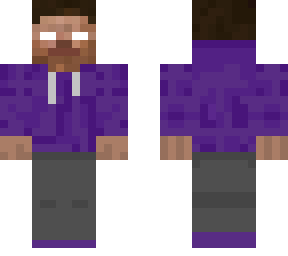purple hoodie herobrine