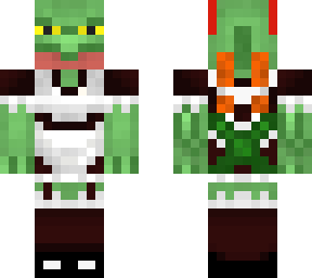 sceptile with a maid dress of (my oc)