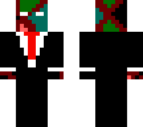 a suited color splashed skin