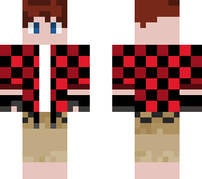 flannel with tan pants