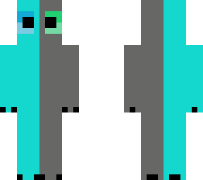 half blue half gray cat