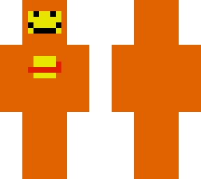 orange lego space man