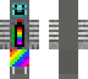 rainbow robot skin