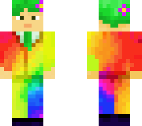 rainbow suit man