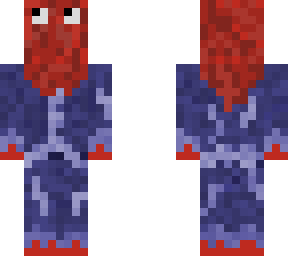 red guy in denim