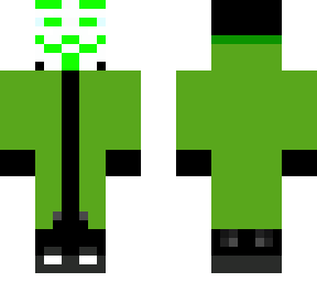 green hacker lady