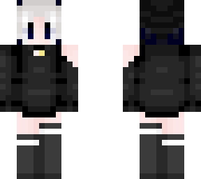 two-toned girl with beanie