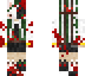 yandere green girl (credits to @sadwurm for the base! og linked in description!)