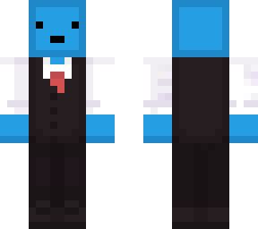 blue suit