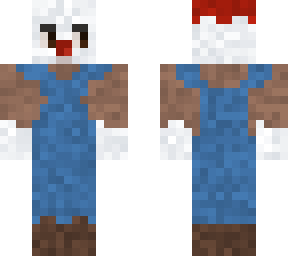 clown man but brown shirt