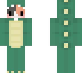 cute calico cat in dino onsie (thank you flipperdig58