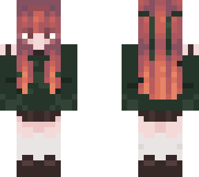 green sweater