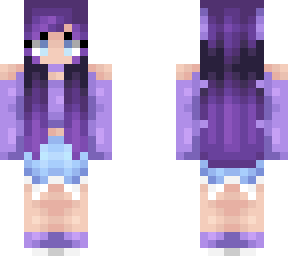 spring purple girl w/ ram horns