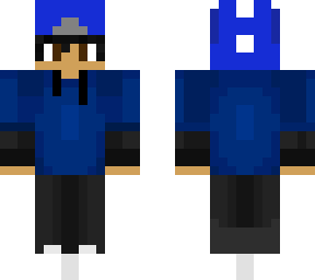 blue hoodie caine is cool