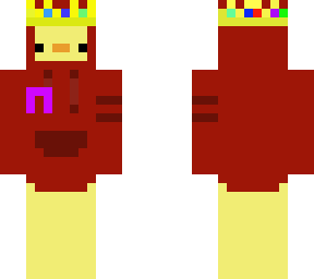 duck either crown and puprle ribbon