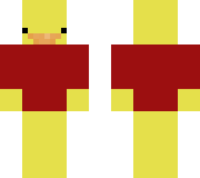 duck with red t