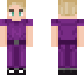 purple worker blonde hair boy