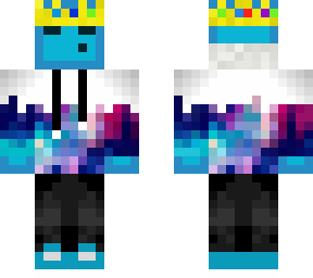 blue slime with techno crown