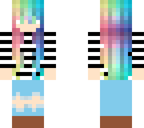 rainbow haired girl