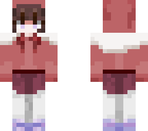 a girl wear hood