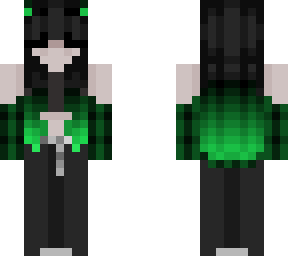 green demon egirl