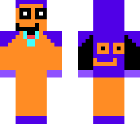 orange guy with purple drip