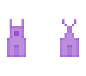 purple dungarees template