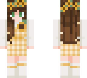 sunflower brunette girl