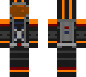 astronaut - orange black