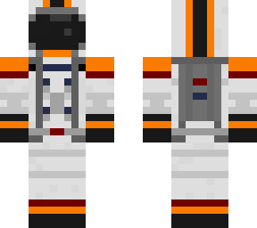 astronaut - orange white