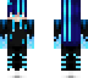 blue and black | Minecraft Skins