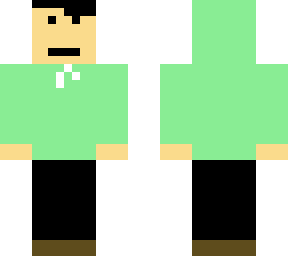 person with green hoodie