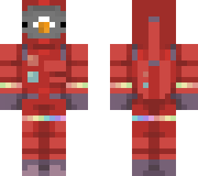 red pigeon astronaut