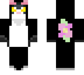 black flower cat