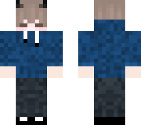 blue hoodied man
