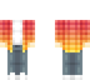 ombre plaid jacket ob 1.0 red and yellow