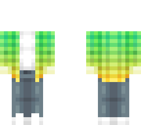ombre plaid jacket ob 1.4 green and yellow