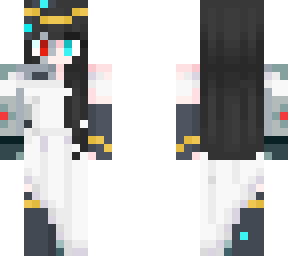 white dress cyborg girl