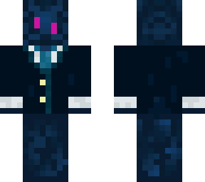 blue enderman in suit :3