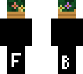 potted flowers head