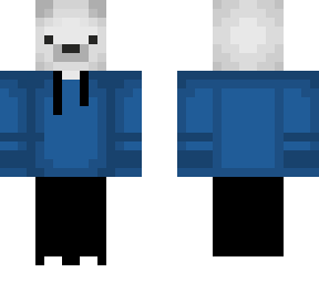 polar bear in blue hoodie