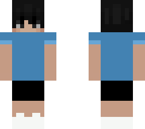 m4tt skin with blue shirt and black shorts