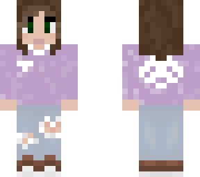 purple sweater chick
