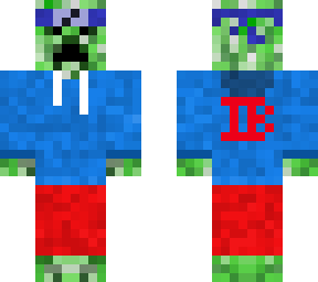 creeper with hoodie and naruto headband